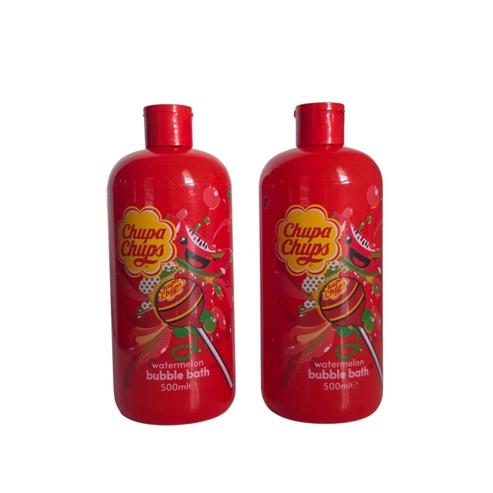 Chupa Chups Watermelon Bubble Bath 16.9 Fl.oz~2pk